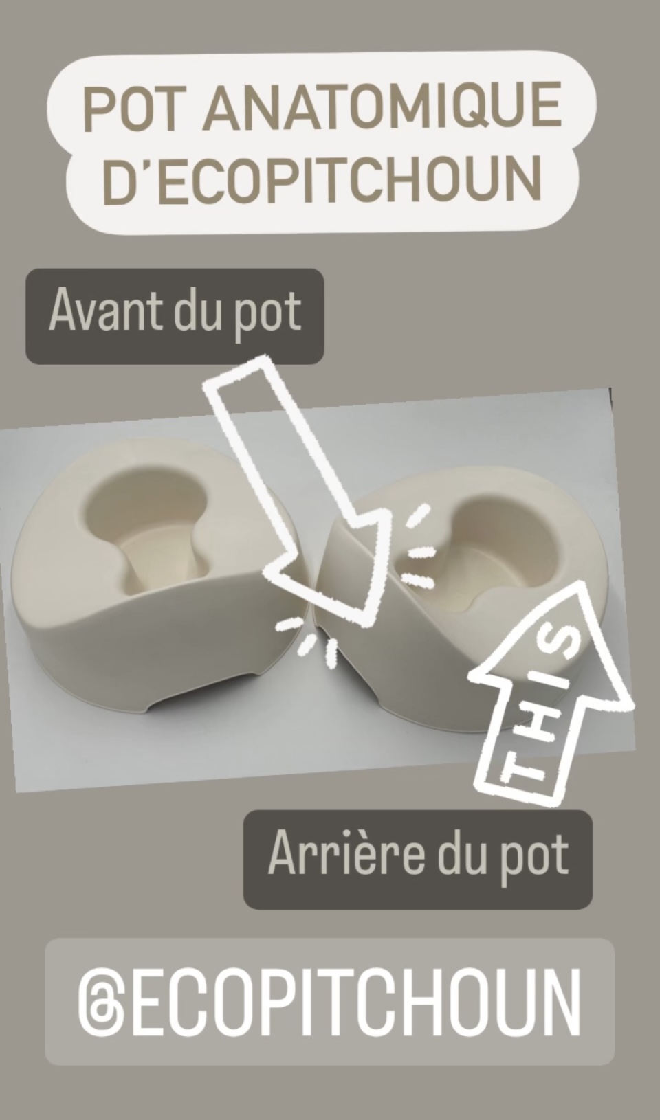 Position pot anatomique Ecopitchoun